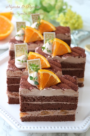 オレンジチョコミニショートケーキのレシピ